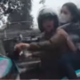 Pengendara motor yang emosi usai di kalkson di Pasir Kuda Bogor, Foto/SS Video Descamph
