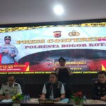 Polresta Bogor Kota menggelar Konfrensi Pers soal pemgungkapan pencurian lintas negara di Bogor, Foto/Maya Melina