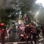 HMI MPO Bogor saat melakukan aksi Unjuk rasa di Istana Bogor, Foto/Adi Wirman