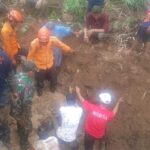 evakuasi korban tertimbun longsor di dramaga Bogor, Foto/Isitimewa
