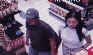 Pasangan yang diduga melakukan pencurian hp di salah satu mall di Cibubur, Foto/Isitmewa