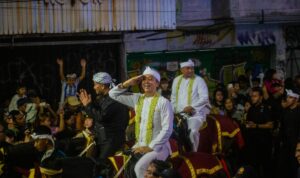 Wali Kota Bogor, Dedie A Rachim saar mengikuti Gelaran Kirab Budaya Milangkala Tatar Sunda, Foto/Diskominfo Kota Bogor