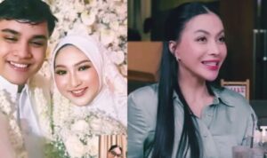 Foto Ressa Rizky Rossano bersama istri dan Denada