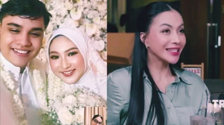 Foto Ressa Rizky Rossano bersama istri dan Denada