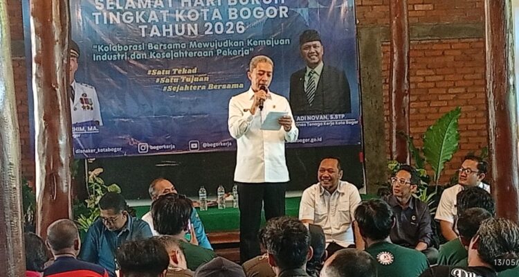 Dedie Rachim saat mengahdiri momen May Day di Saung Dolken, Foto/Maya Melina