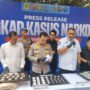 Bupati Bogor, Rudy Susmanto saat menghadiri pres rilis pengungkapan P3k terjerat narkoba, Foto/Isitimewa