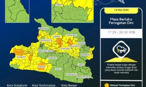 Prakiraan Cuaca di Jawa Barat, Foto/BMKG Prakiraan Cuaca di Jawa Barat, Foto/BMKG