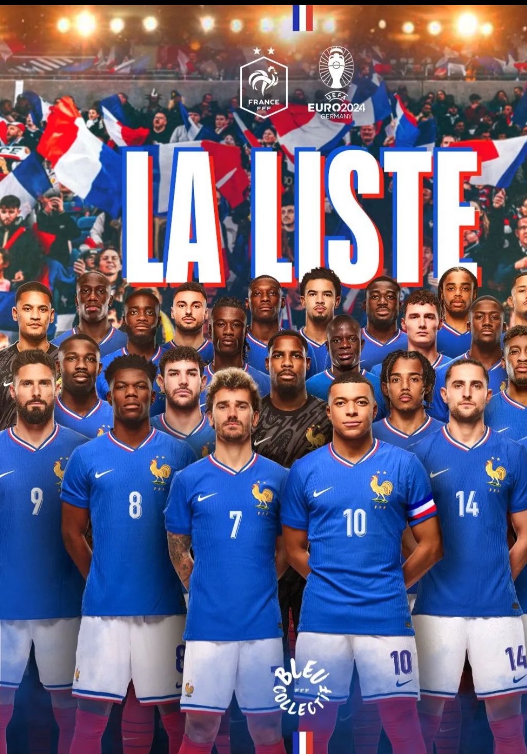 Skuad Timnas Perancis di Piala DUnia 2026 diumumkan, Foto/Istagram