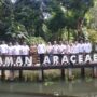 Foto bersama Petingg Kebun Raya Bogor di Taman Araceae, Foto/Maya Melina
