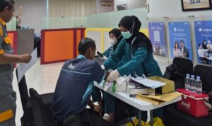 BRI Cabang Depok menggelar pemeriksaan kesehatan berkala. kepada pekerjanya, Foto/Isitimewa