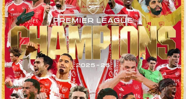 Aresenal Juara Premier League 2025/2026, Foto/IFoto Instagram Arsenal