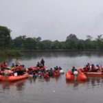 Resccue BPBD Kabupaten Bogor saat mencari ikan sapu sapu di Situ Citatah, Foto/Istimewa