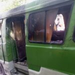 Satu unit angkutan kota (angkot) jurusan Salabenda–Pasar Anyar hangus terbakar, Foto/Isitimewa