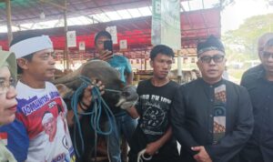 Sekda Kota Bogor saat meninjau lokasi lapak hewan qurban di Bubulak, Foto/Maya Melina Sekda Kota Bogor saat meninjau lokasi lapak hewan qurban di Bubulak, Foto/Maya Melina