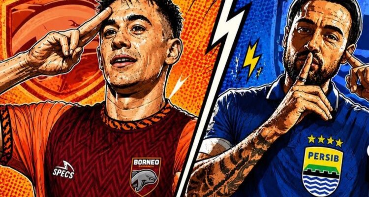 Persib Bandung dan Borneo FC Samarinda, Foto/Instagram