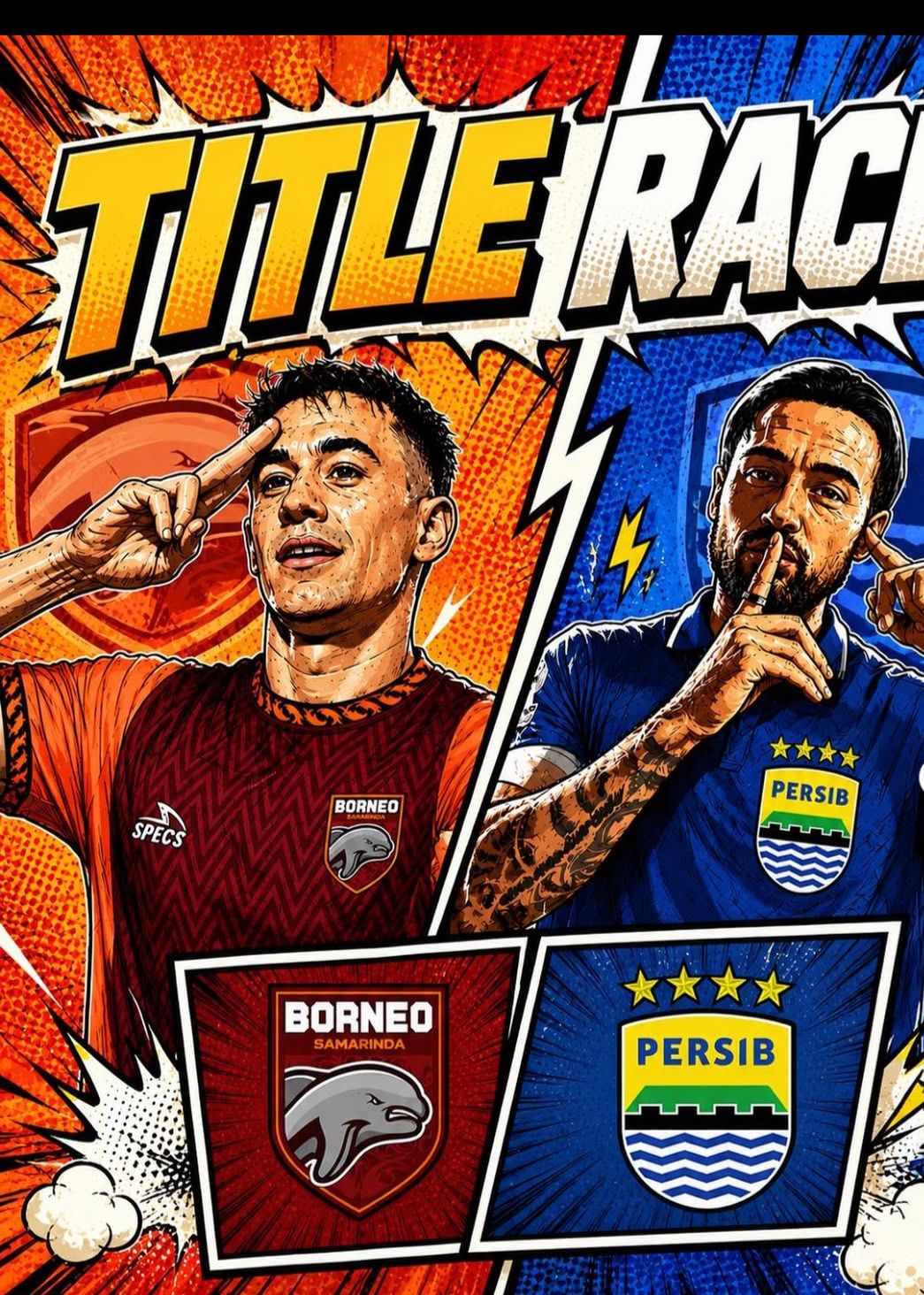 Persib Bandung dan Borneo FC Samarinda, Foto/Instagram