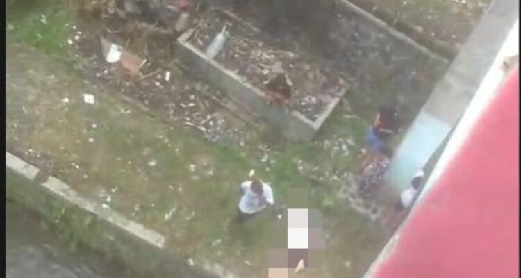 Seorang pria ditemukan tergeletak dibawah jembatan Kampung Kramat Peldang Bogor, Foto/Isitimewa