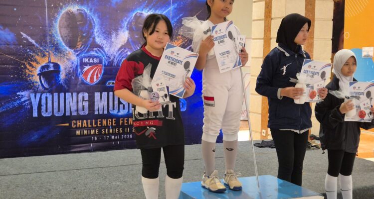 Atlet anggar usia dini asal Kota Bogor meraih medali emas, Foto/Foto/Istimewa