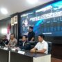 Polisi melakukan pres rlis terkait kasus pembunuhan terhadap wanita yang mayatnya di buang ke Jalan Sholeh Iskandar, Foto/ISitimewa