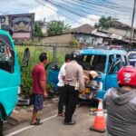 kondisi angkot yang mengalami kecelakaan di Cibungbulang Bogor, Foto/Isitimewa