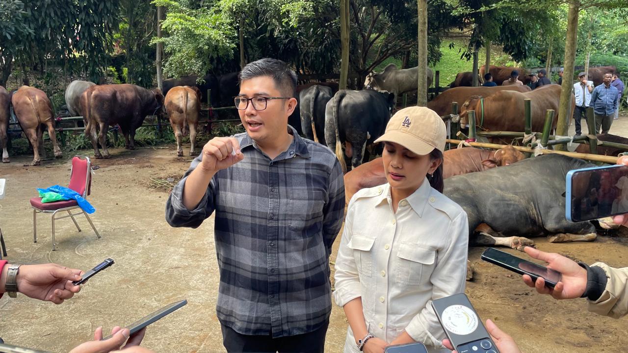 Ketua DPRD Kabupaten Bogor, Sastra Winara bersama Anggota DPR RI, Marlyn Maisarah , Foto/Istimewa