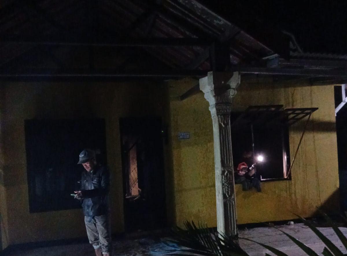 Kondisi rumah warga di Pamijahan usai terbakar,Foto/Istimewa
