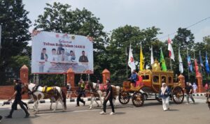 Kegiatan parade budaya dalam rangka helaran HJB ke 544 di Kabupaten Bogor, Foto/Istimewa