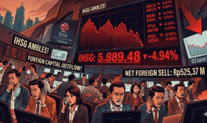 Gambar Ilustrasi Indeks Harga Saham Gabungan (IHSG), Foto/Gemini Ai