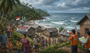 Gambar Ilustrasi Evakuasi saat Tsunami Guncang Filipina