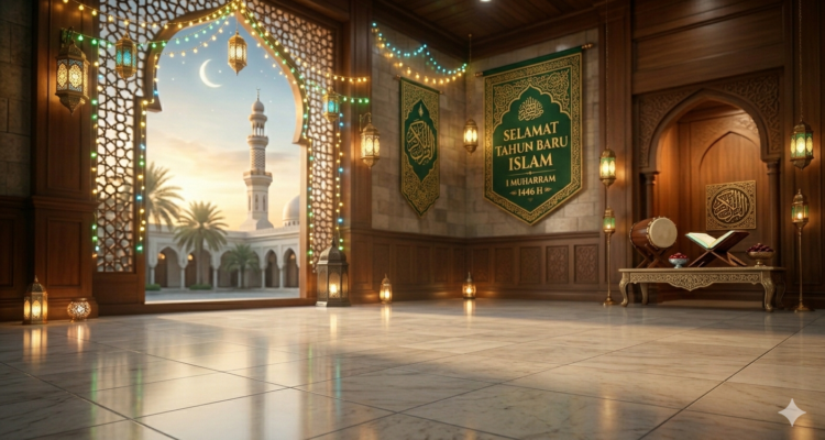 Gambar Ilustrasi Tahun BAru Islam, Foto/Gemini AI