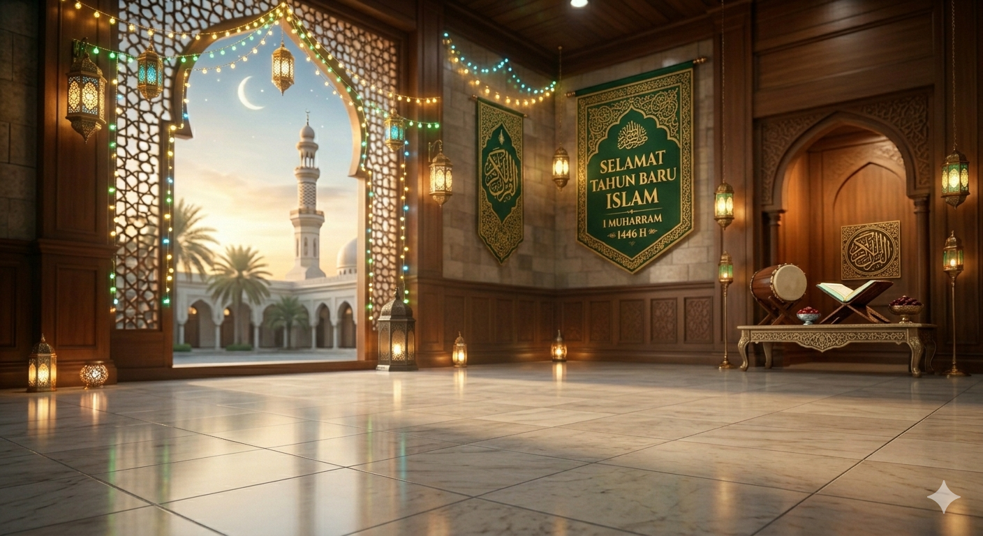 Gambar Ilustrasi Tahun BAru Islam, Foto/Gemini AI