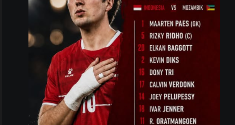 Susunan Pemain Timnas Indonesia Jelang lawan Mozambik,Foto/Isitistimewa