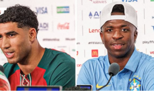 Hakimi dan Vinicius Jr, Foto/Isitimewa Hakimi dan Vinicius Jr, Foto/Isitimewa