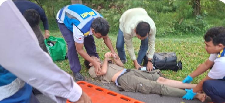 Pengendara yang alami kecelakaan Tol Jagorawi KM 30 Cibinong, Foto/Isitimewa