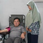 Ketua DPRD Kota Bogor, Dr. Adityawarman Adil sat mengikuti kegiatan Donor Darah, Foto/Setwan DPRD Kota Bogor