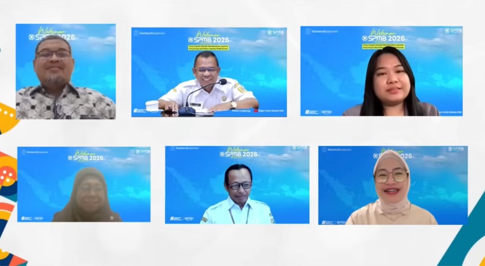 Zoom Meating terkait Pelaksanaan Sistem Penerimaan Murid Baru (SPMB), Foto/Isitimewa