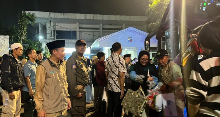 kedatangan kloter pertama jemaah haji asal Kota Bogor., Foto/Adi Wirman
