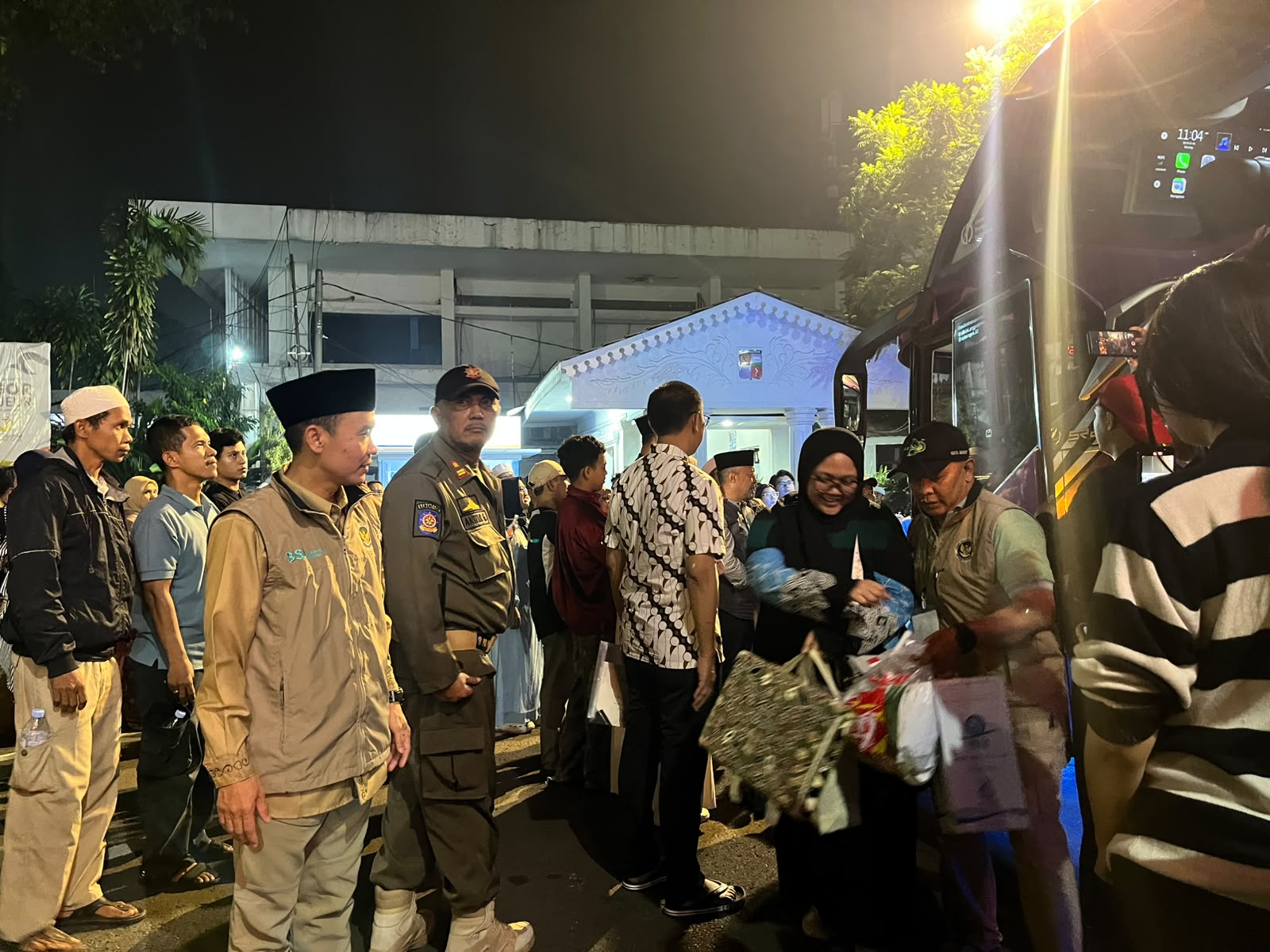 kedatangan kloter pertama jemaah haji asal Kota Bogor., Foto/Adi Wirman