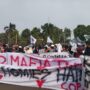 Puluhan warga Desa Sukajaya, Kecamatan Tamansari, bersama Aliansi Mahasiswa dan Masyarakat Sukajaya Melawan mendatangi Polres Bogor dan Kantor Bupati Bogor, Foto/Isitimewa