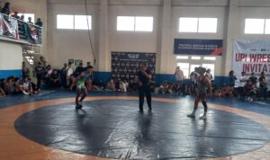 Pegulat andalan,KOta Bogor Budi Ratmono saat bertanding di Kejurda Jawa Barat 2026, Foto/Isitimewa