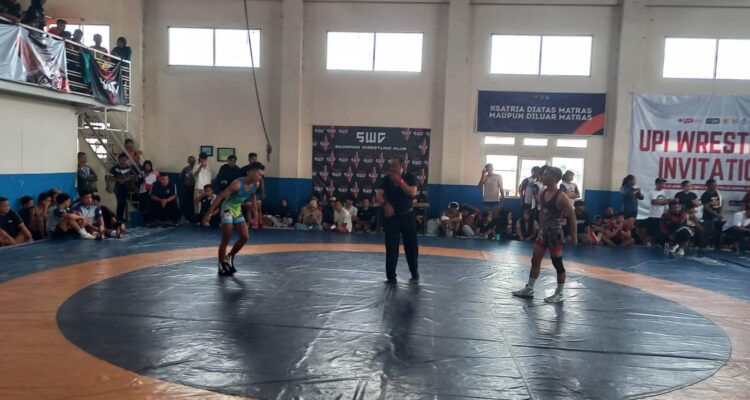 Pegulat andalan,KOta Bogor Budi Ratmono saat bertanding di Kejurda Jawa Barat 2026, Foto/Isitimewa