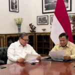Menteri Koordinator Bidang Perekonomian, Airlangga Hartarto bersama Presiden Republik Indonesia, Prabowo Subianto, Foto/Isitimewa