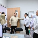 Presiden Prabowo Subianto meninjau sejumlah fasilitas pelayanan kesehatan di RSUD K.H. Muhammad Thohir Krui, Kabupaten Pesisir Barat, Provinsi Lampung, pada Rabu, 10 Juni 2026. Foto: BPMI Setpres/Muchlis Jr