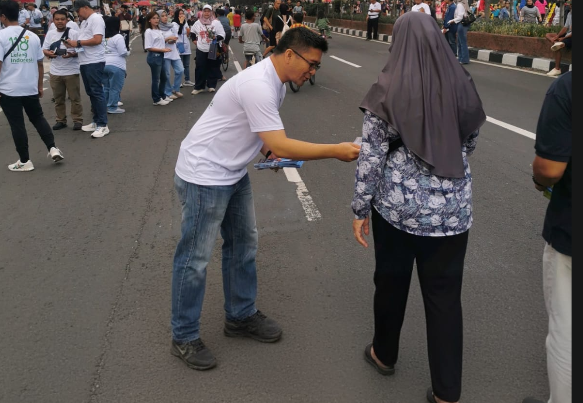 BRI Dewi Sartika saat menyapa masyarakat, Foto/Isitimewa