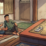 Gambar Ilustrasi kebakaran majlis Taklim, Ciawi Bogo karena casan, Foto/Gemini Ai