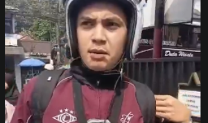 vlogger diberhentikan petugas Satuan Lalu Lintas (Satlantas) Polres Bogor di Jalur Puncak, Kabupaten Bogor, menjadi perbincangan di media sosial, Foto/Isitimewa