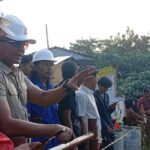 Wakil Wali Kota Bogor, Jenal Mutaqin saat meninjau jembatan Pasir Jaya, Foto/Maya Melani