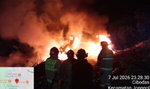 Kondisi lahan yang terbakar di Jonggol Bogor, Foto/Isitimewa