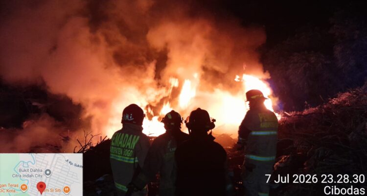Kondisi lahan yang terbakar di Jonggol Bogor, Foto/Isitimewa