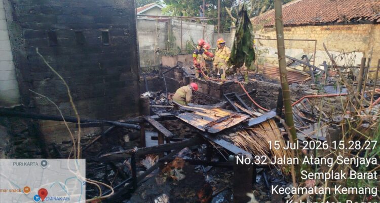kondisi kebakaran di Kemang Bogor, Foto/Isitimewa